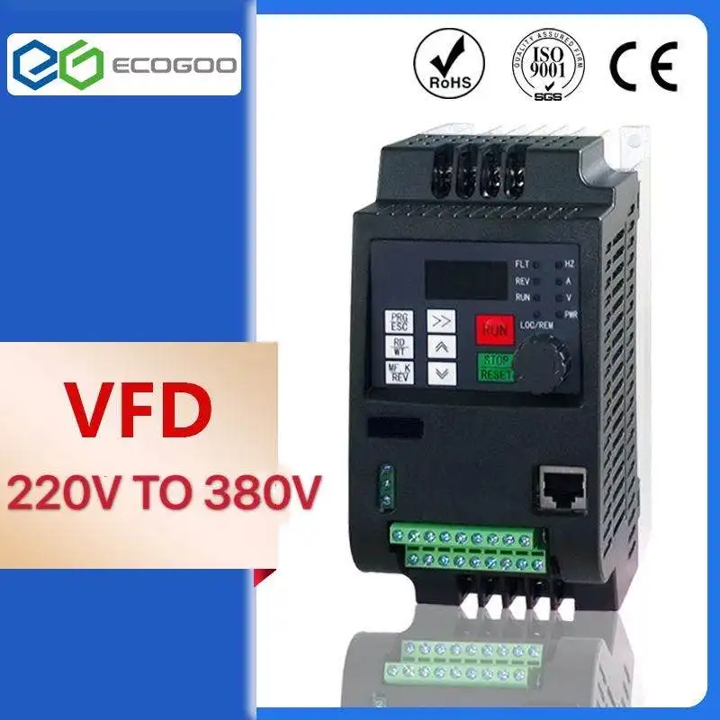 CE 220 в 2 кВт 1 фаза В вход и 380 3 фазы выходной преобразователь частоты/двигатель