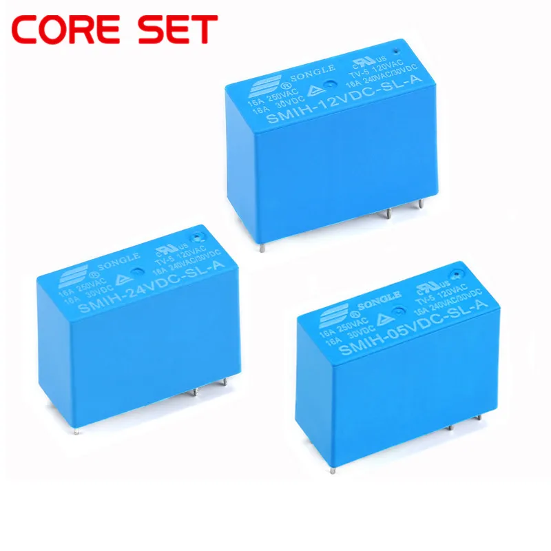 5 шт. SMIH-05VDC-SL-A SMIH-12VDC-SL-A SMIH-24VDC-SL-A 05 12 24 В Реле 250 16 А 8 контактов SMIH-05 постоянного