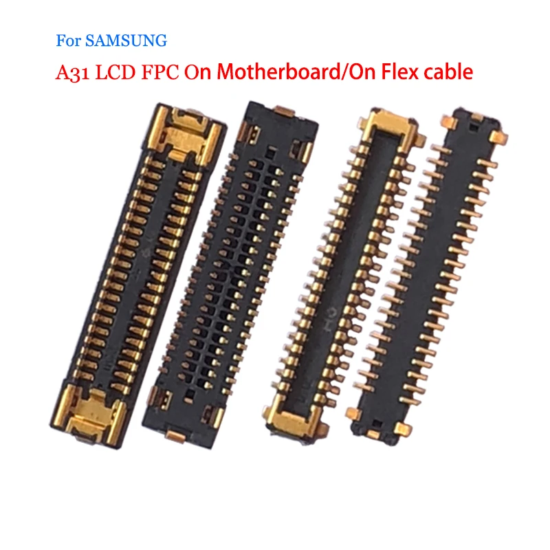 10pcs/lot For Samsung Galaxy A31 LCD Display SCREEN FPC Connector Contact on Board Flex cable | Integrated Circuits