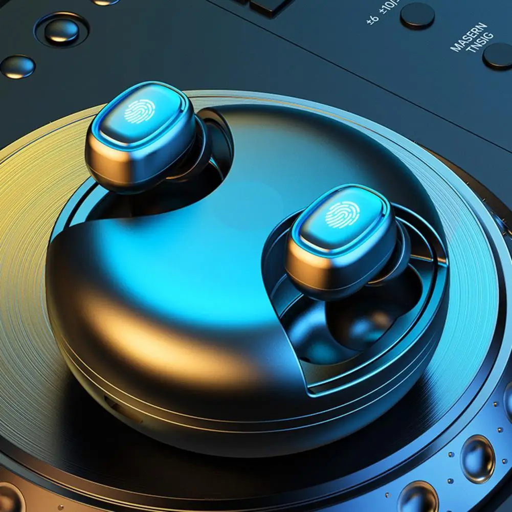 TWS-203 беспроводные Bluetooth-наушники со светодиодным цифровым дисплеем спортивные