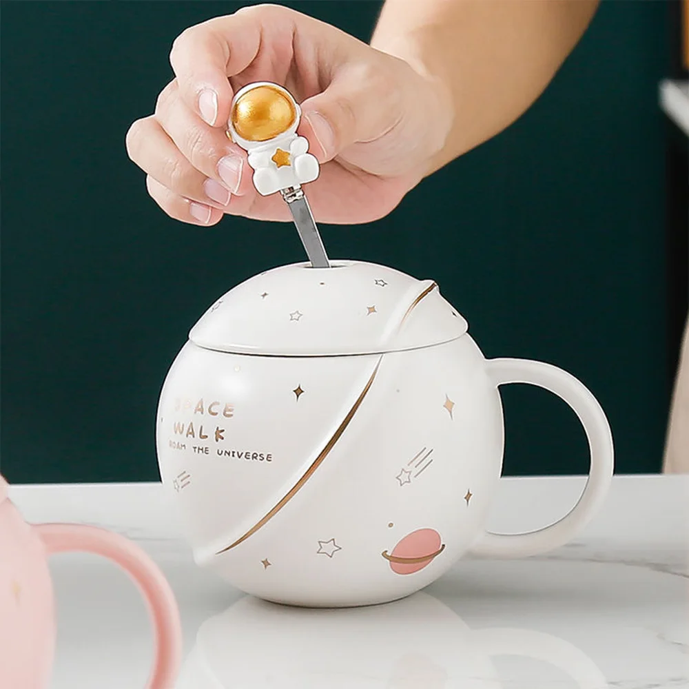 Новинка 400 мл креативная рельефная мультяшная керамическая чашка астронавт
