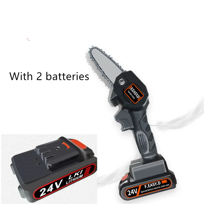 Электрическая цепная пила 24 В беспроводная с 2 батареями | Инструменты