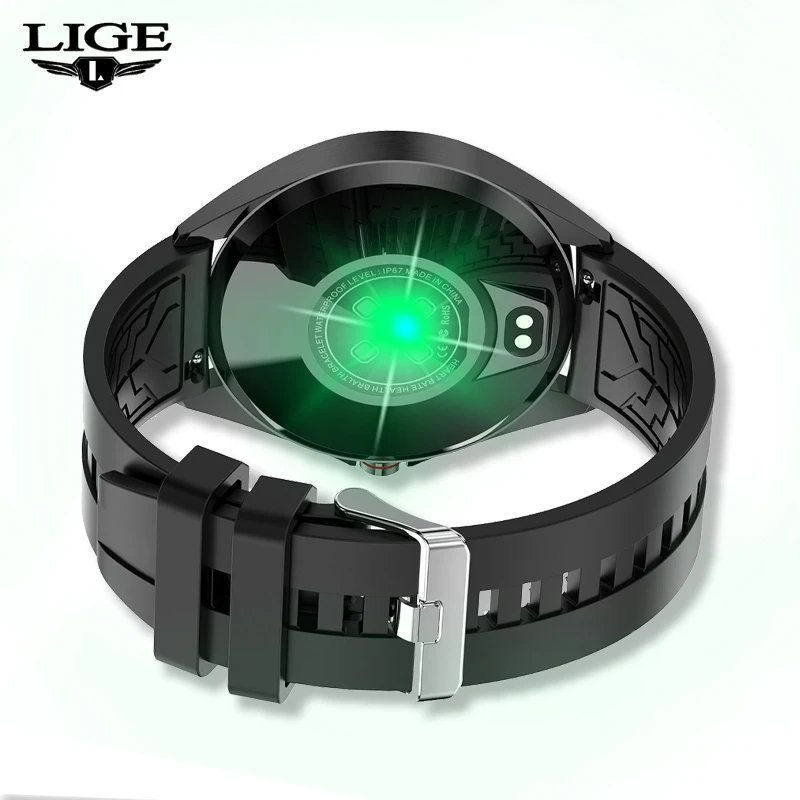 Часы наручные LIGE Мужские Цифровые спортивные светодиодные водонепроницаемые