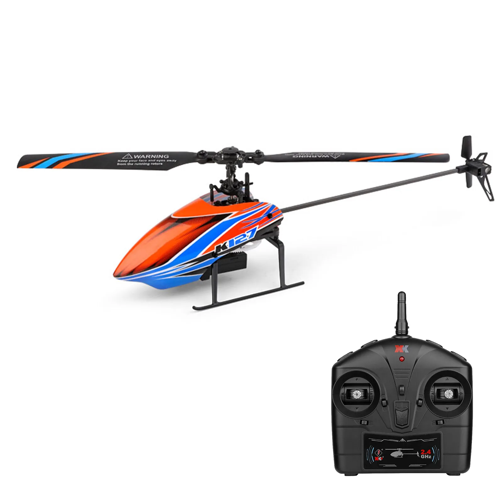 WLtoys XKS K127 RC вертолет 4CH RTF 6-осевой гироскоп с одним лезвием для дистанционно
