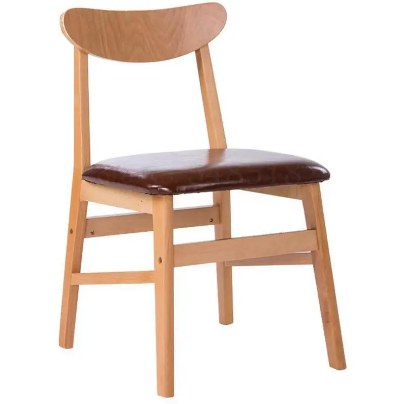 600 натуральный деревянистый обеденный стул для дома современный минималист