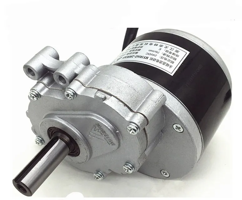 250 Вт 24 В 75 ОБ/мин/120 об/мин малоскоростной Шестеренчатый двигатель с матовой