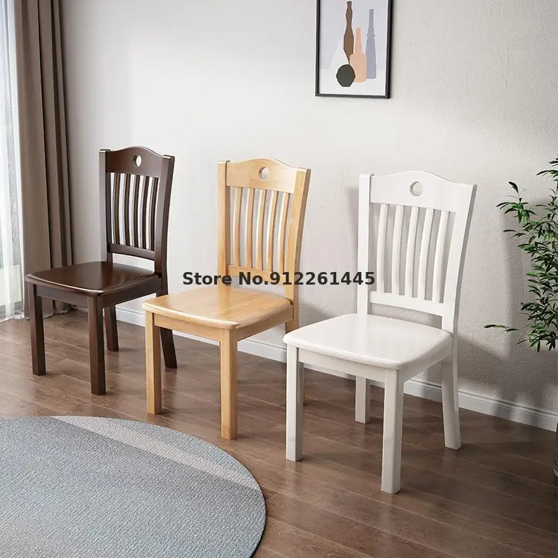 Полностью деревянный стул на спинке белый обеденный домашний стол и современный