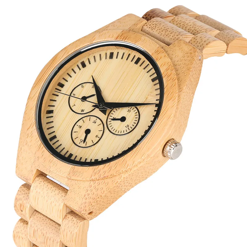 Деревянные кварцевые часы минималистичные деревянные с маленьким циферблатом