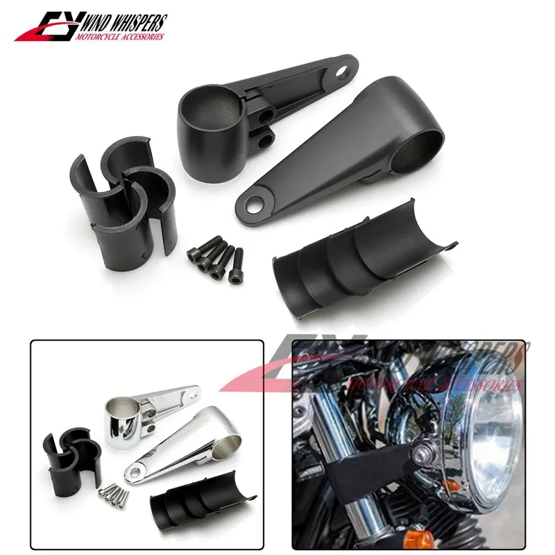 Мотоциклетный Универсальный кронштейн для фар 35/39/41 мм Harley Triumph Honda Suzuki Yamaha Kawasaki