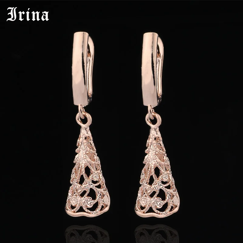 Irina этнические длинные серьги для женщин уникальные полые тонкие свадебные