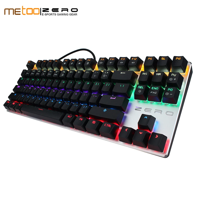 Оригинальная игровая клавиатура Metoo Zero русская/английская/Арабская механическая