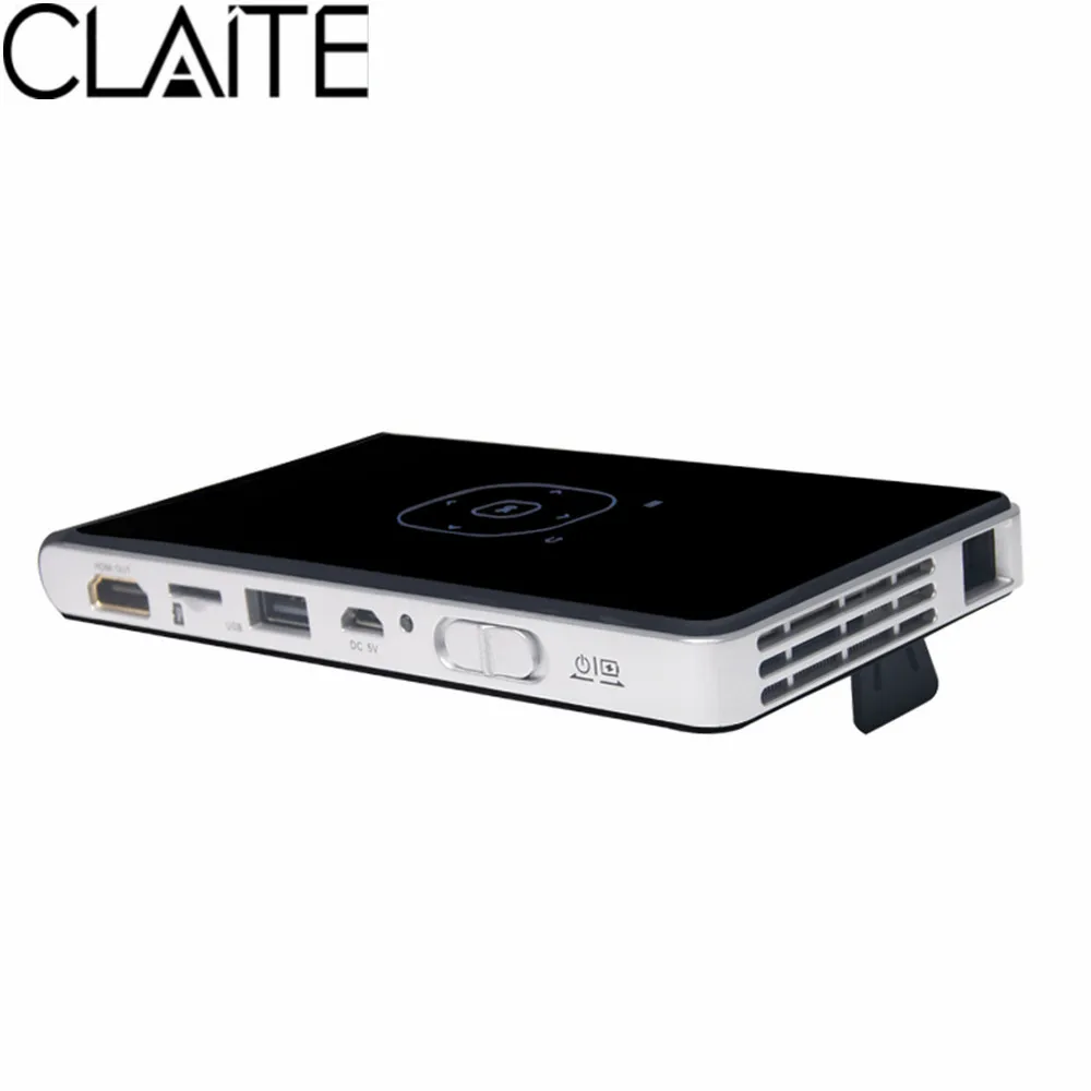 CLAITE DLP100WM DLP мини-проектор светодиодный проектор 2000 лм Android 4 поддержка 1080P 10-100