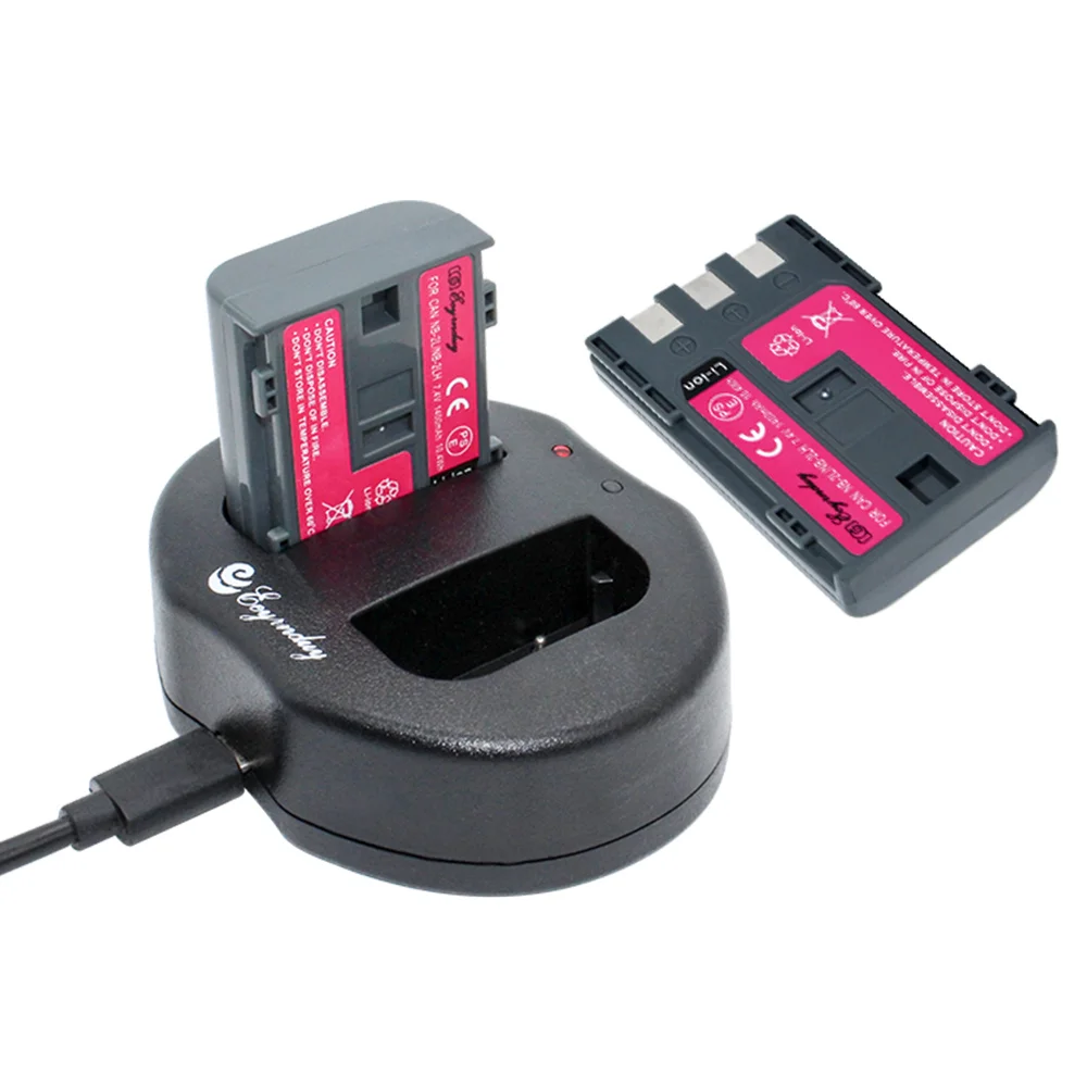 Зарядное устройство для цифровых фотоаппаратов 2 аккумулятора и 1 зарядное USB Canon