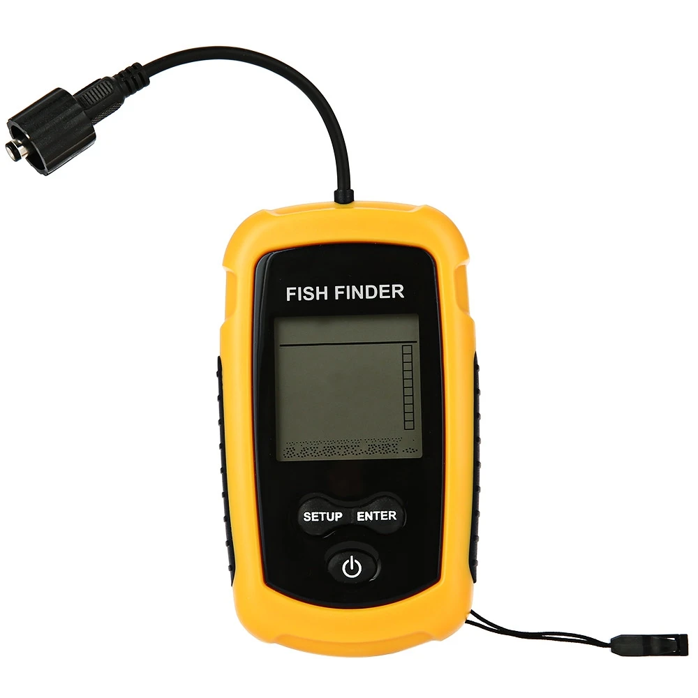 LCD Portable Ultrasonic Fish Finder Sonar Sensor Echo Sounder Alarm | Спорт и развлечения