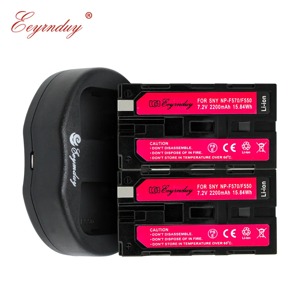 NP-F550 2 шт NP F550 аккумулятор + USB двойное зарядное устройство для SONY NP-F570 Z1 TRV82 HXR-MC2500C |