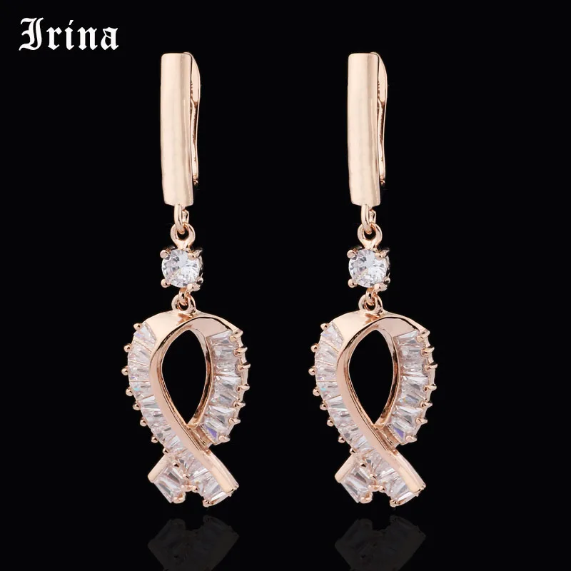 Irina 585 креативные модные серьги-капли для женщин милый галстук-бабочка сверкающие