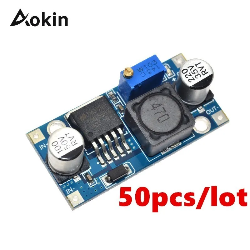 Регулируемый понижающий модуль питания LM2596 LM2596S DC-DC 4 5-40 В 50 шт. | Электронные