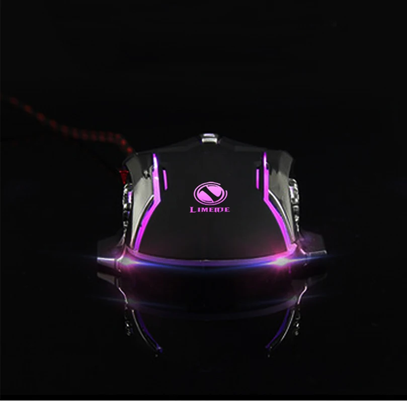 Профессиональная Проводная игровая мышь 6 кнопок 2400 точек/дюйм Регулируемая