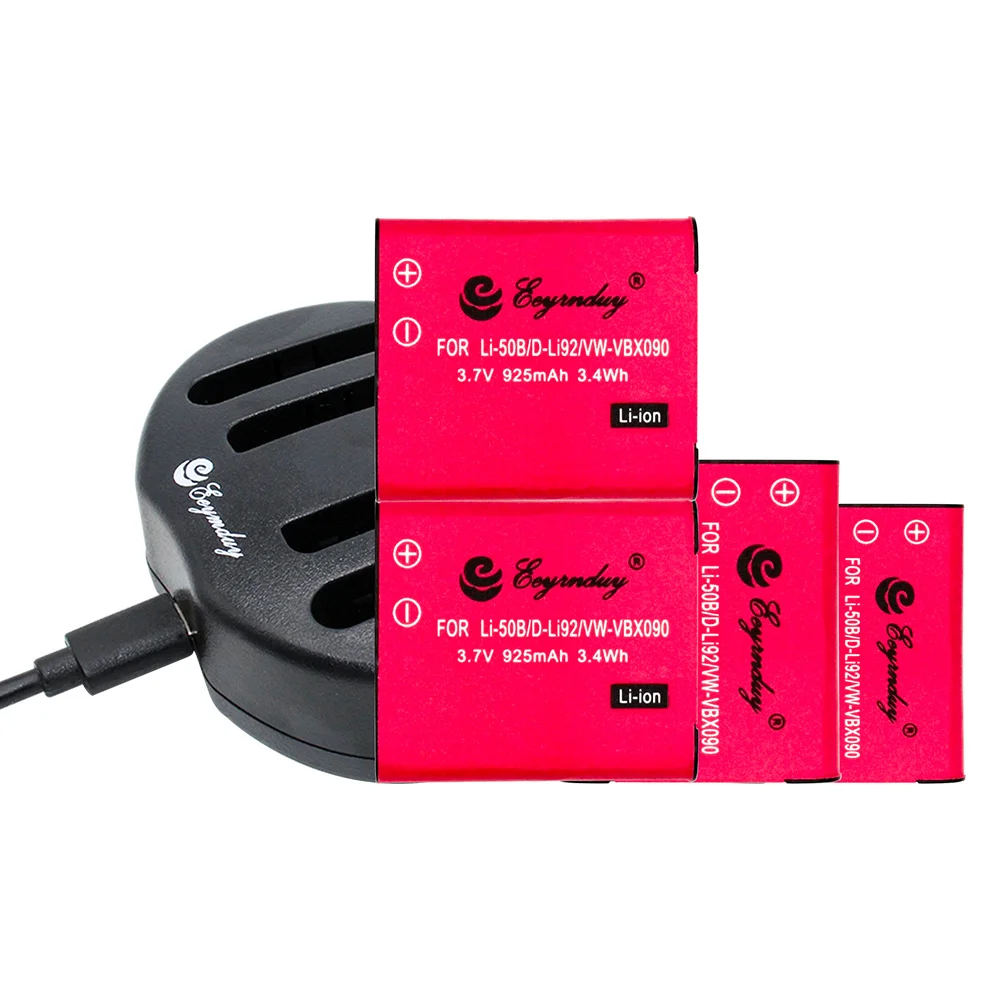 Аккумуляторная батарея 4 шт. и зарядное устройство USB для фотоаппарата OLYMPUS Stylus 1010