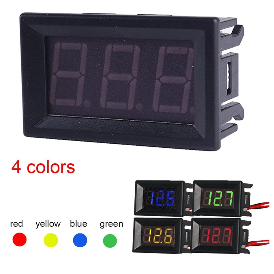 Цифровой вольтметр постоянного тока 2 5 в до 30V Напряжение Панель метр
