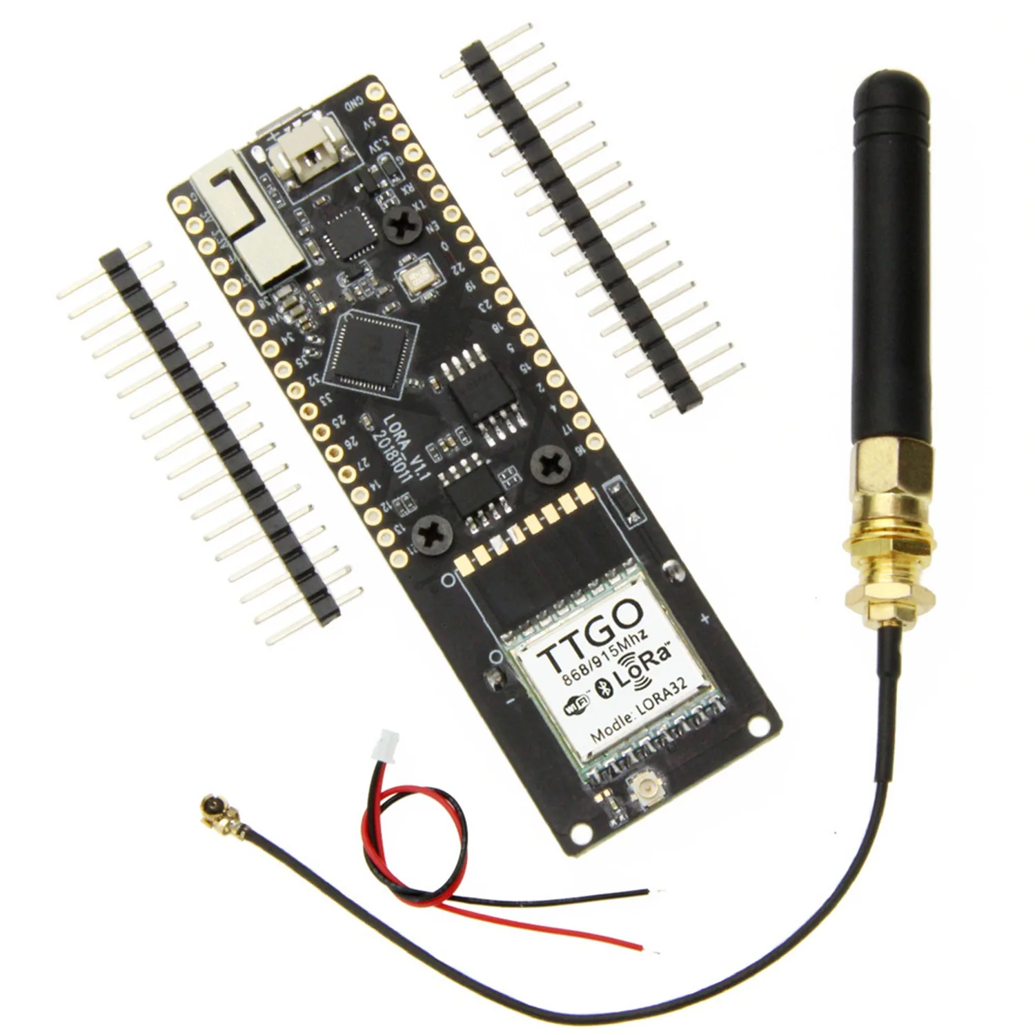 Ttgo T-Fox 20Db Lora32 V1.1 Esp32 Lora Oled 0.96 Inch Bluetooth Wifi Wireless Module Esp-32(915Mhz) | Электроника