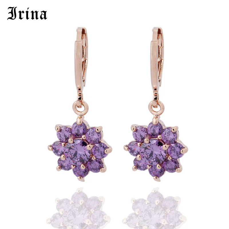 Лидер продаж 585 женские элегантные модные благородные висячие серьги Irina с
