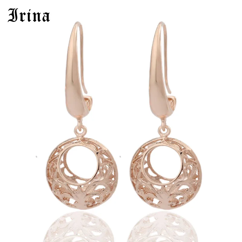 Женские серьги с вырезами Irina уникальные ажурные длинные серьги-подвески модные