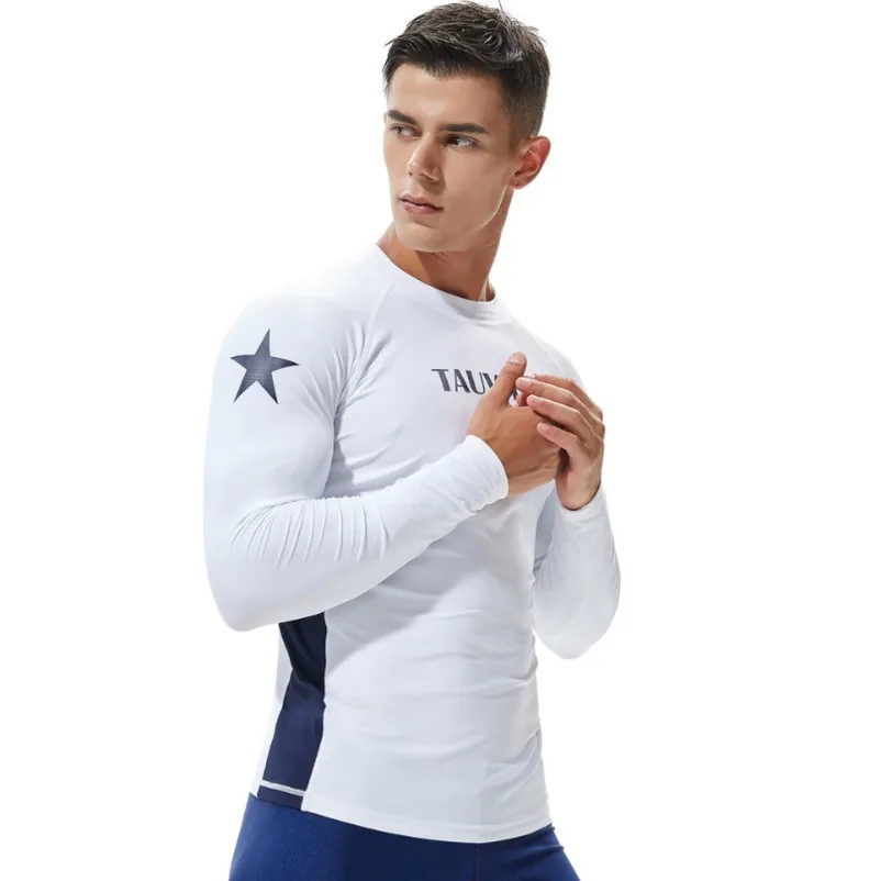 Rashguard Мужская купальная рубашка с длинным рукавом для серфинга Рашгард купальный