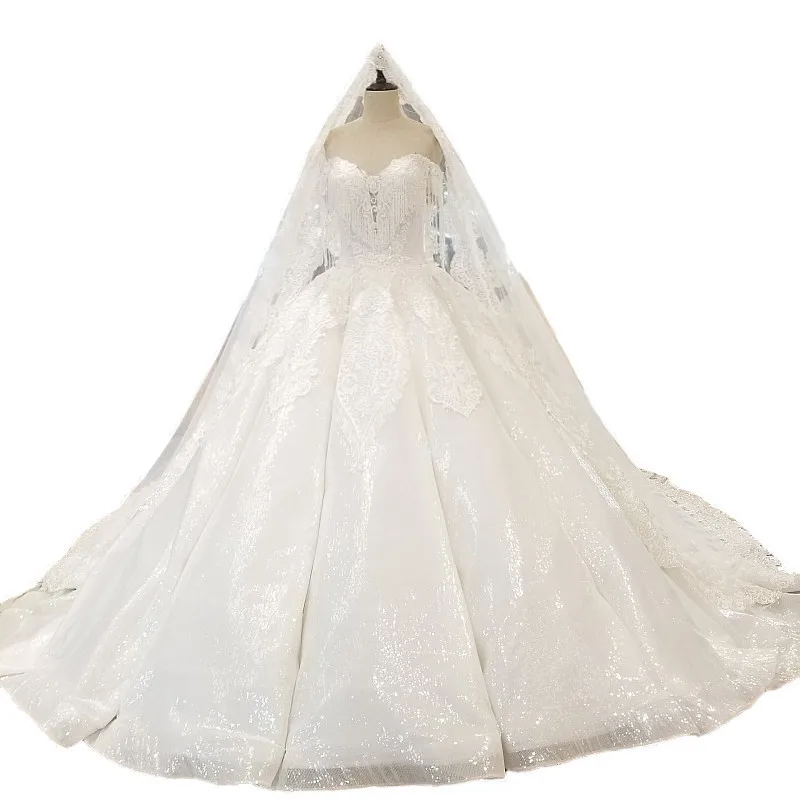 2018 Off Белый Тюль Милая безрукавные Свадебные платья суд поезд с плеча Винтаж W |