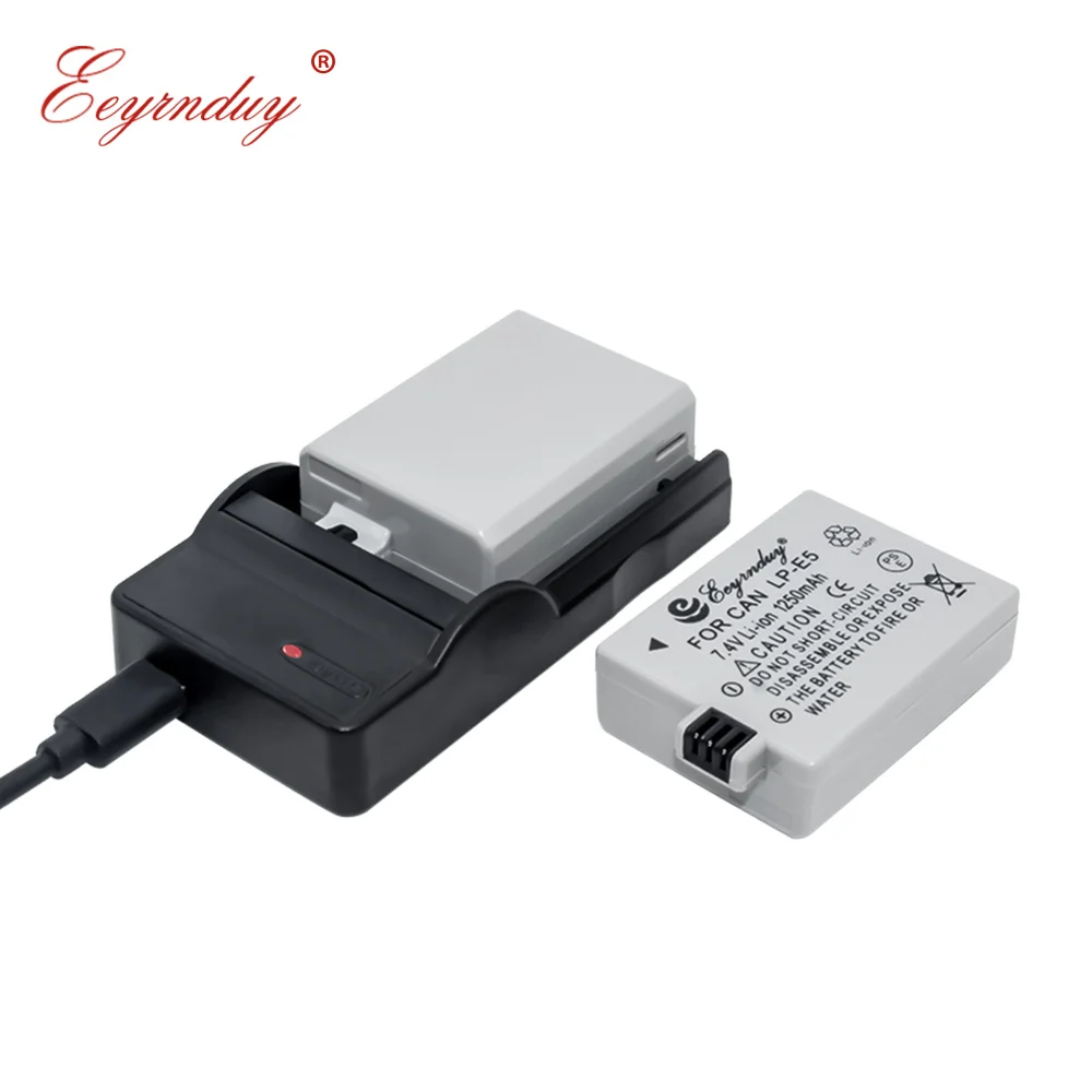 2 шт LP-E5 LP E5 LPE5 аккумуляторная батарея USB зарядное устройство набор для Canon EOS Rebel XS