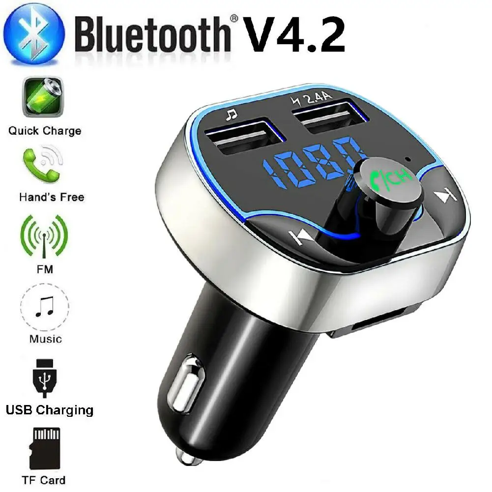 Fm передатчик Aux модулятор Bluetooth Handsfree Car Kit автомобильный аудио mp3 плеер с 3.1A