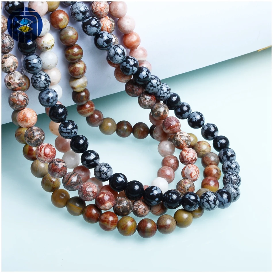 Круглые бусины 8 мм оптом каменные для браслета DIY ожерелье|Бусины| |