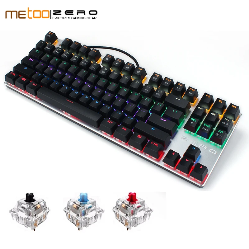 Профессиональная игровая механическая клавиатура 104/87 клавиши с защитой от
