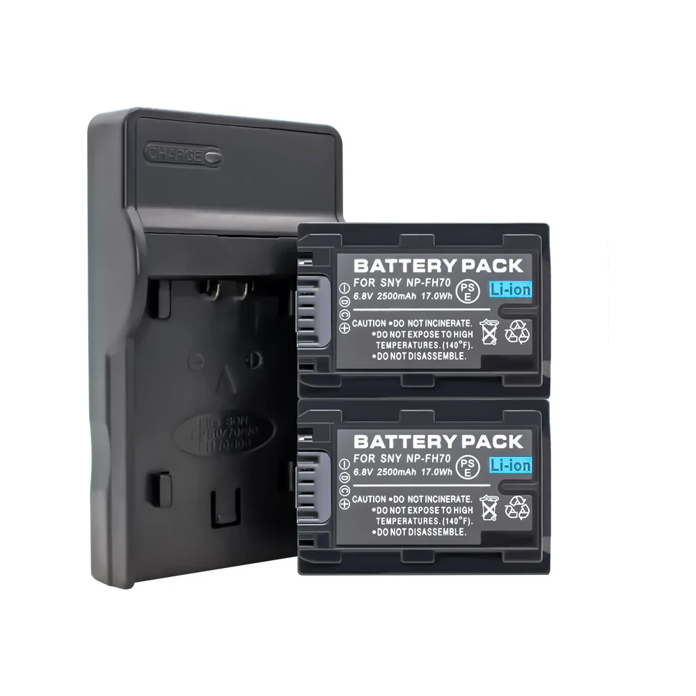 2 шт. NP FH70 набор зарядных устройств для цифровой камеры NPFH70 FH60 DCR DVD650 HC52 SX40 литиевые