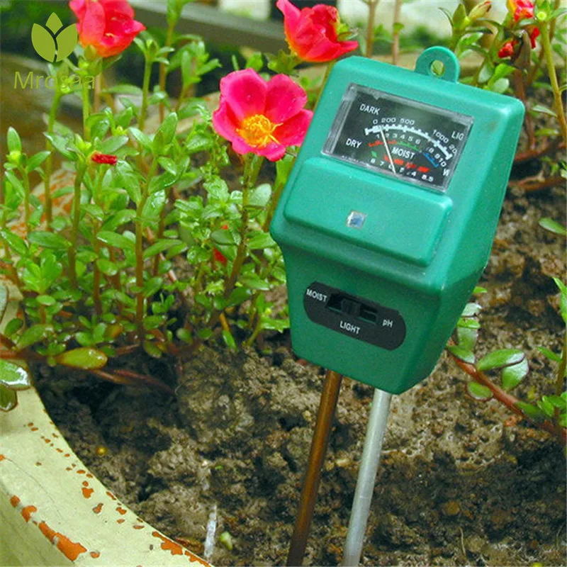 100 Pro 3 in 1 PH Sunlight Hydroponics Analyzer Smart Wood Soil Moisture Meter Sensor Test Tools Kit | Дом и сад