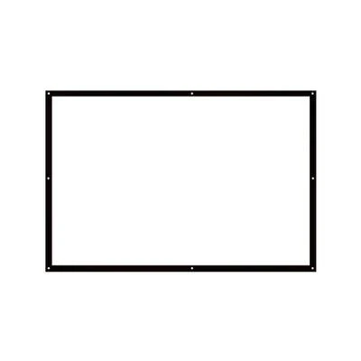 Простой экран для проектора CLAITE 100 дюймов белый пластик 16:9 портативный проектор