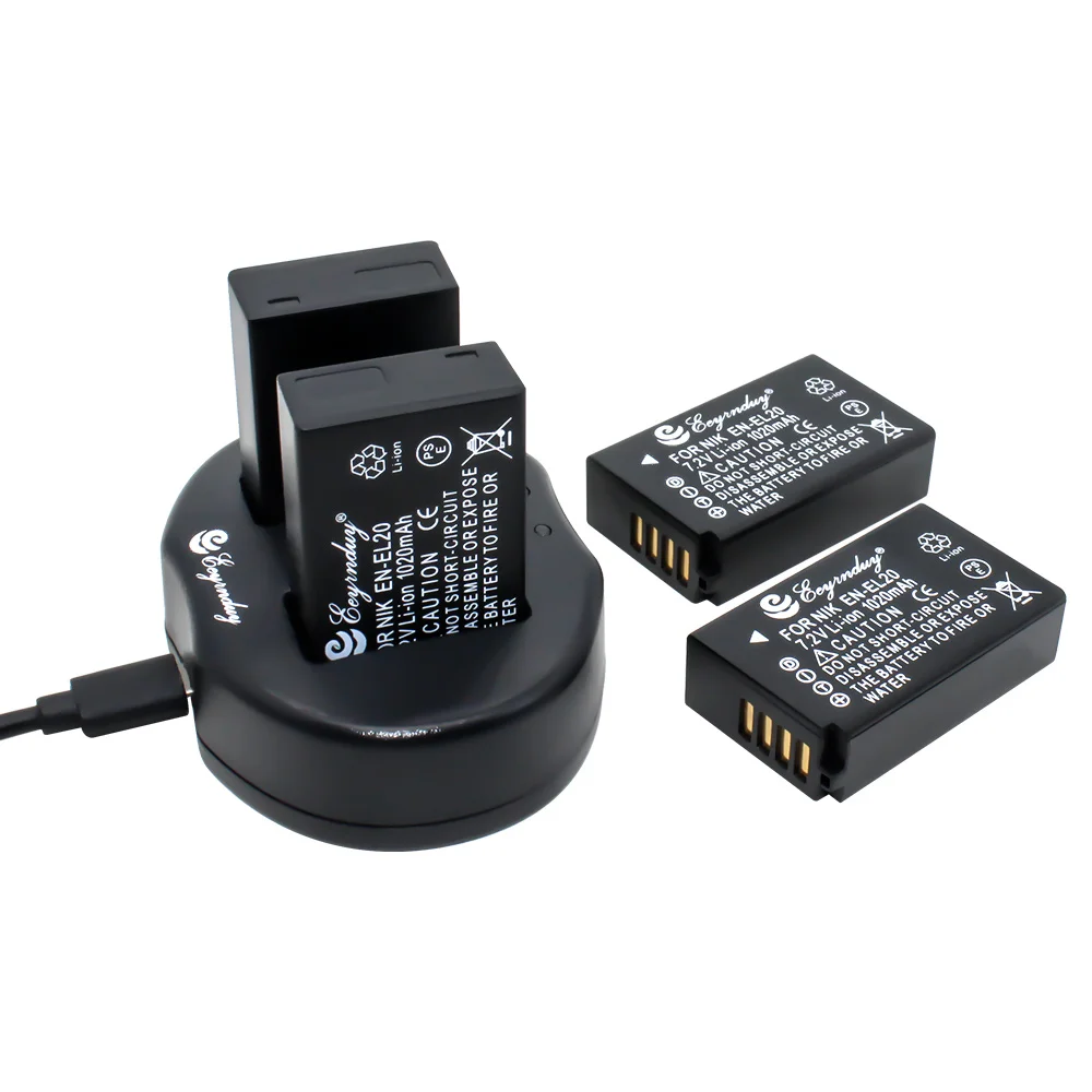 Зарядное устройство с двумя USB-портами для камеры NIKON 1 J1 J2 J3 S1 4 шт. | Электроника