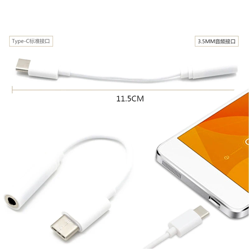 Переходник USB-C/Aux 3 5 мм 10 шт для подключения наушников стандарт USB 3.1 LeTV Xiaomi Samsung -
