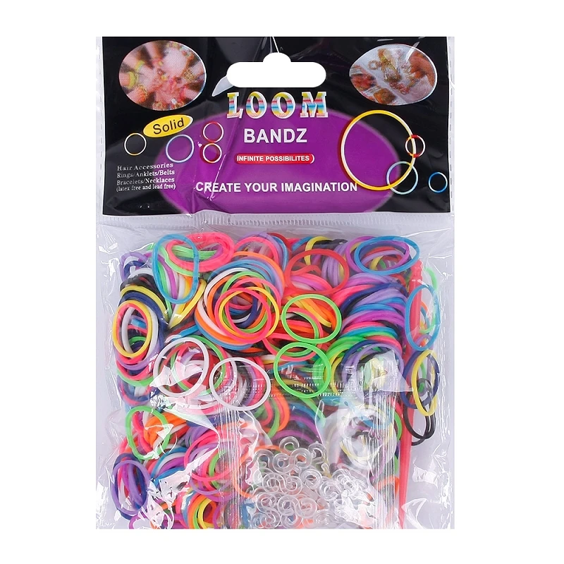 600 шт./пакет разных Цвета резиновая эластичная резинок для создания плетеных
