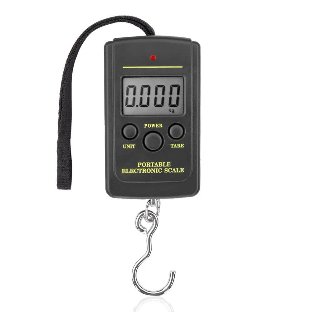 10 г 40 кг карманные весы для рыбалки дорожные багажа цифровые точные ручные