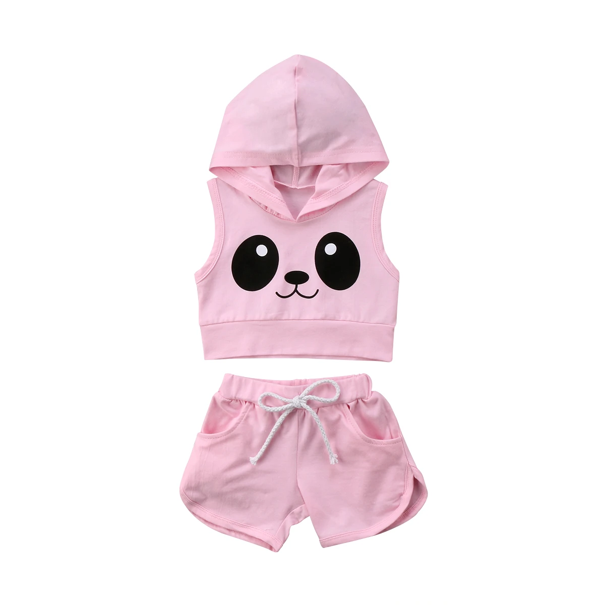Кофта с капюшоном и шорты для маленьких девочек | Детская одежда обувь