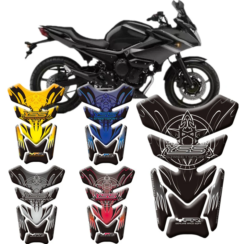 Motorcycle 3D Fuel Tank Protective Stickers Decals For Yamaha XJ600 XJ900 | Автомобили и мотоциклы