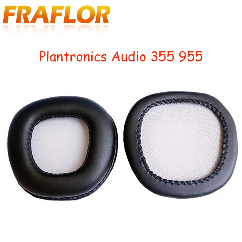 Сменные амбушюры для наушников Plantronics Audio 355 955 кожаные удобные мягкие губки |