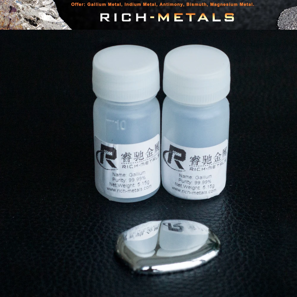 5g Gallium metal 99.99% Pure Liquid Element 31 | Обустройство дома