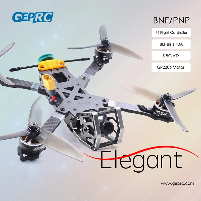 GEPRC Elegant 5inch Freestyle Drone 2306 2450kv Brushless Motor SPAN F4 40A ESC Flight Tower Runcam Swift 2 Camera For RC | Игрушки и