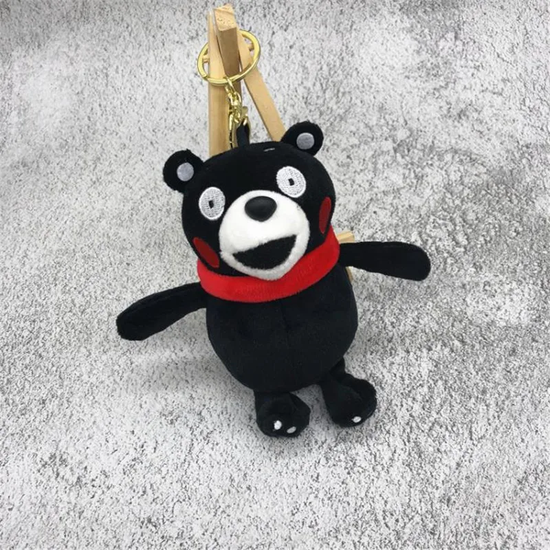 Cartoon Kumamoto Bear Keychain Big Black Plush Doll plush toys keychain ladies car bag Christmas birthday | Игрушки и хобби