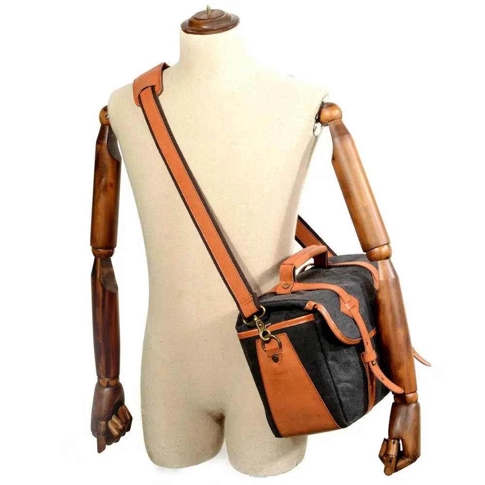 Водонепроницаемая Холщовая Сумка в стиле ретро для мужчин и женщин мессенджер