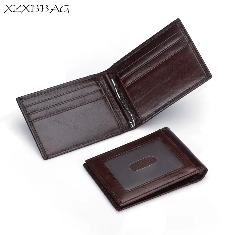 XZXBBAG модный мужской кошелек из натуральной кожи с несколькими отделениями для