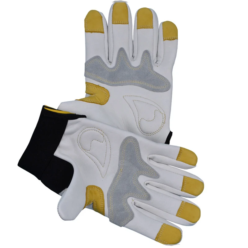 Рабочие перчатки из овчины Нескользящие износостойкие сварочные