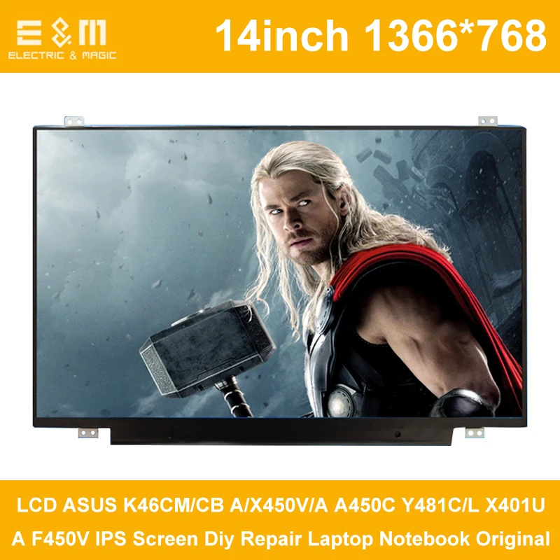 E &amp M 14 дюймов 1366*768 LCD ASUS K46CM/CB A/X450V/A A450C Y481C/L X401U/A F450V IPS экран Diy ремонт ноутбука